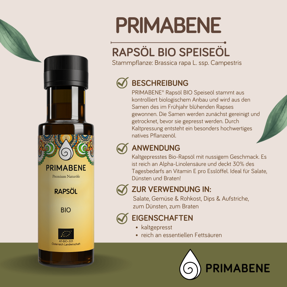 Bild von Rapsöl Bio - Speiseöl
